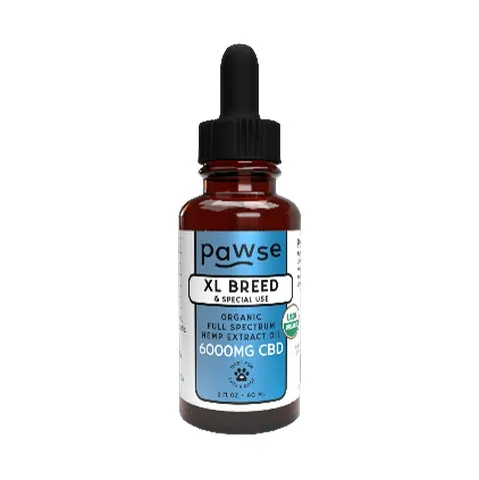 1ea 2oz Pawse XL Breed 6000mg CBD Daily Support - Healing/First Aid